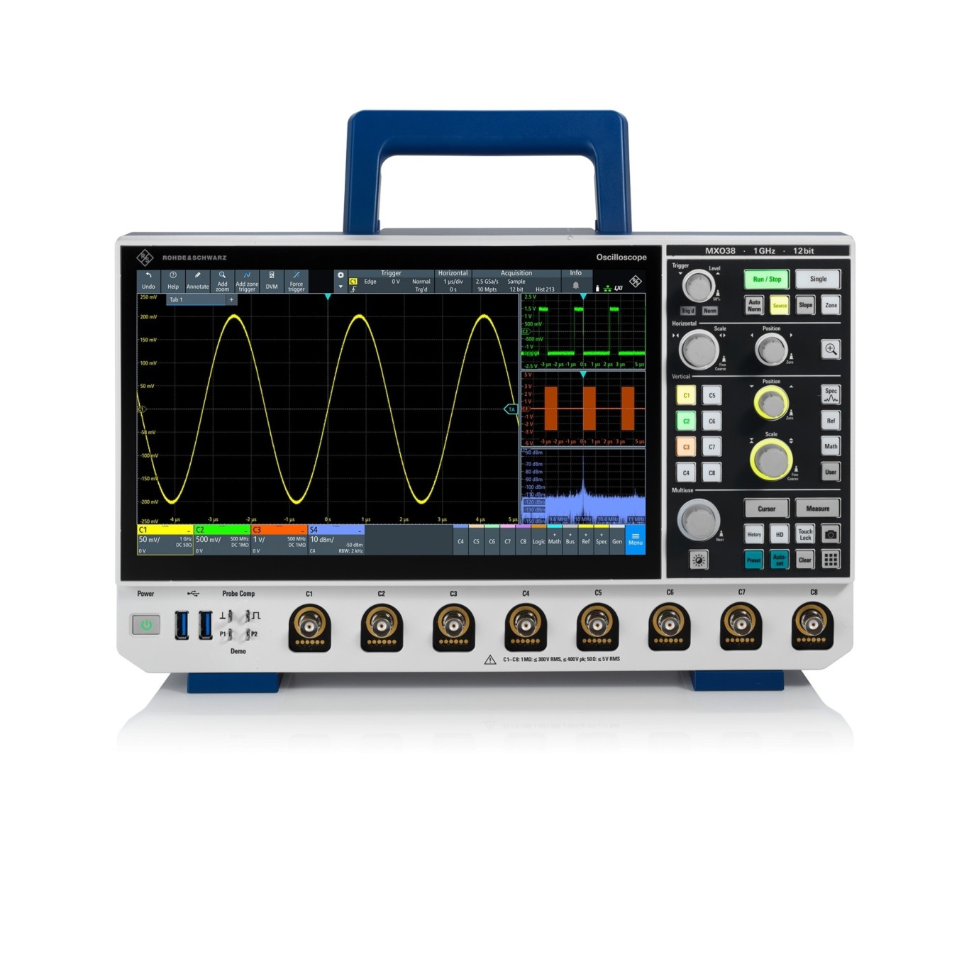 Rohde & Schwarz MXO38-BNDL oscilloscope bundle
