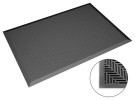 Vloermat 950 x 1250 mm zwart