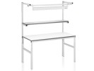 Werktafel 150x70 lichtgrijs incl TL verlichting en opbouw