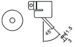 Nozzle gebogen 3mm