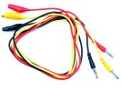 Cable set bananaplug to aligator clip (3 pcs)