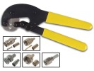 Crimping pliers for F and BNC