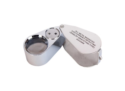 Foldable magnifying glass 40x with LED light