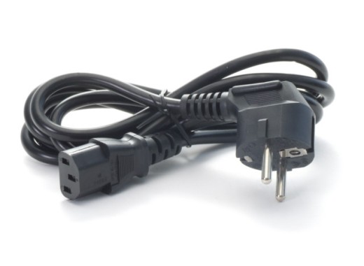 Mains cable C13 - Schuko 2m 10A