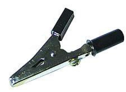 Alligator clip 4mm black