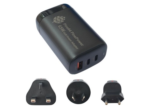 PinePower - 65W GaN 2C1A Charger