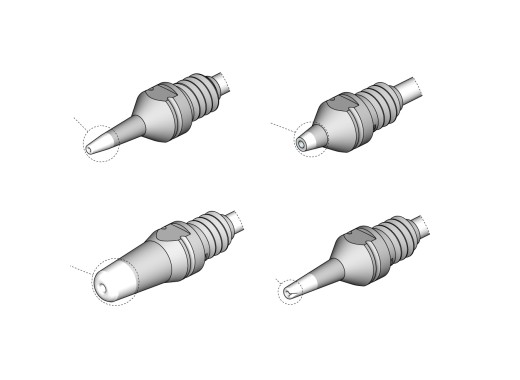 JBC D530 series desoldering nozzles
