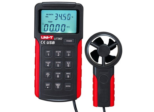 UNI-T UT362 anemometer with USB