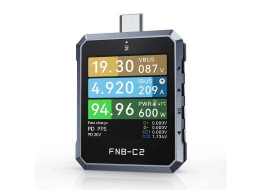 Fnirsi FNB-C2 USB tester front