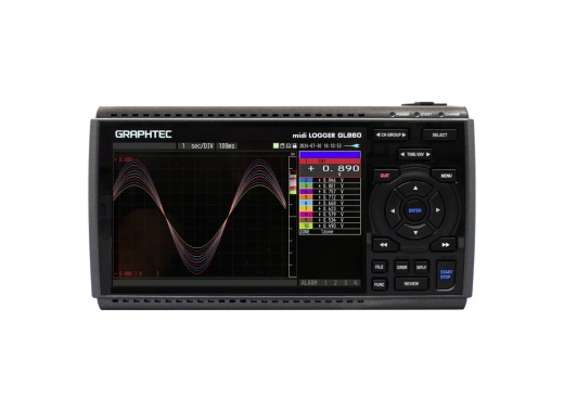 Graphtec GL860 dataloggexr front