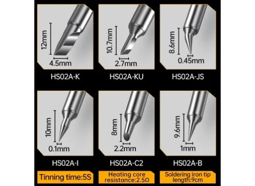 Fnirsi HS-02A soldering tips