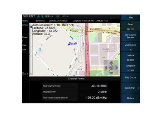 Siglent SHA860-MAP outdoor/indoor map option