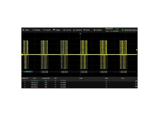 Siglent SDS5000X HD series SENT trigger & decode option