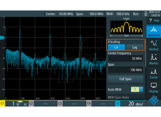 Rohde & Schwarz RTH spectrum analysis option