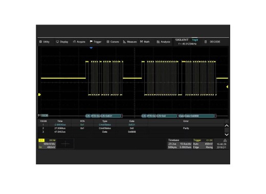 Siglent SDS6000Pro MIL-STD-1553 trigger & decode software option