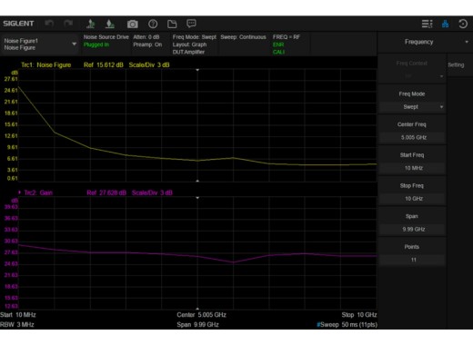 Siglent SSA5000-NF noise figure measurement option