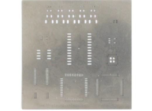 Chipquik stencil for SMD practice kit