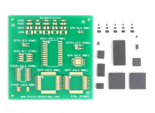 Chipquik SMD soldering practice kit