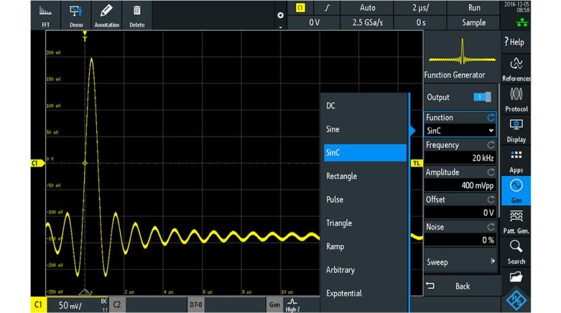 RTH-PK1 application bundle - Software options - Oscilloscopes - Test ...