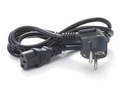 Mains cable C13 - Schuko 2m 10A