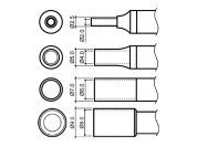 Hakko N4 series hot-air nozzles
