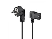 Mains cable C13 - angled