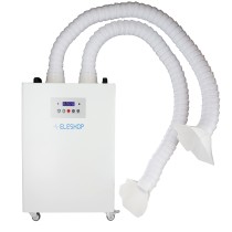FE2W-DBL powerful fume extractor with two tubes