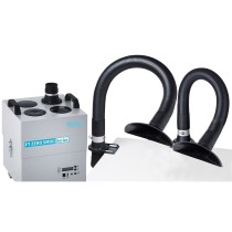 Weller ZERO-SMOG-4V fume extractor kit with 2 funnels