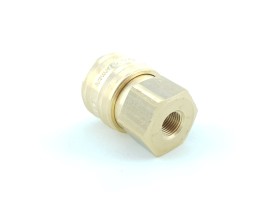 Hose coupling for silent airbrush compressor
