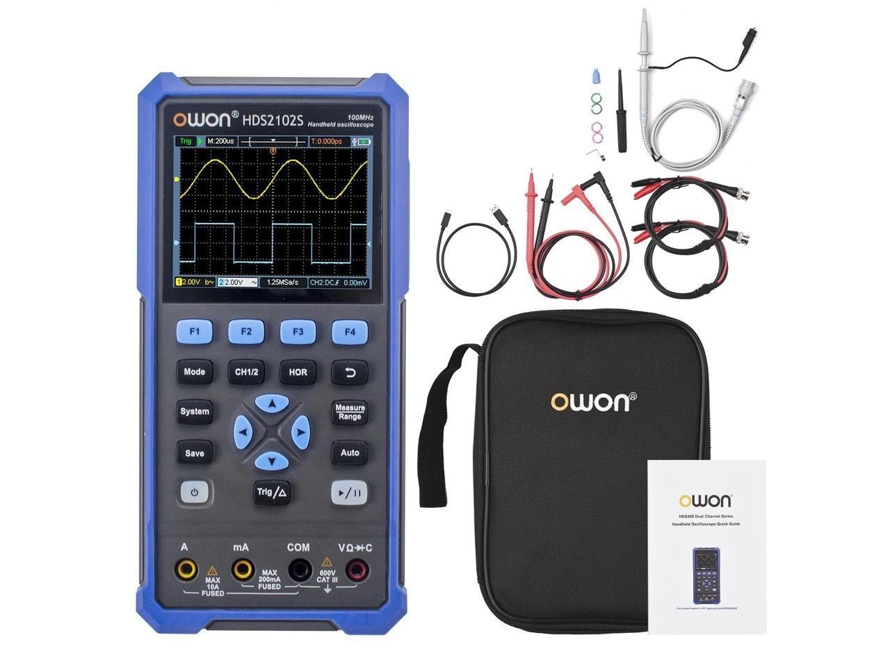 Owon HDS2202 handheld oscilloscope