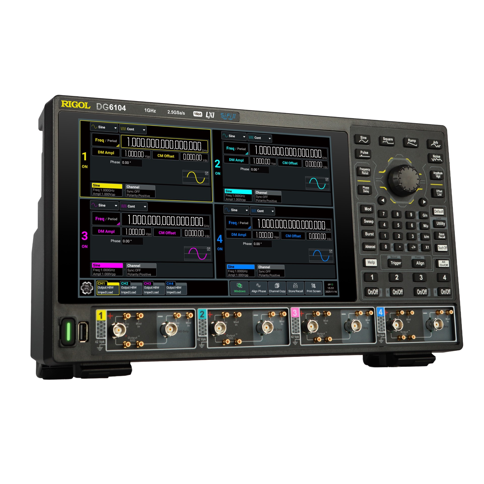 Rigol DG6104 function generator
