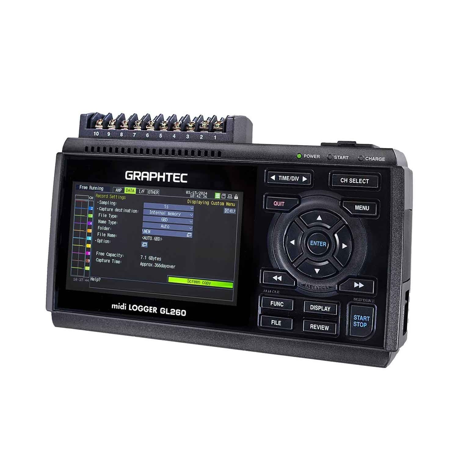 Graphtec GL260 datalogger