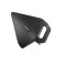 Harogic HDA-100 active directional antenna angled view with handle and connector