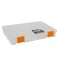 Storage box with 15 compartments closed