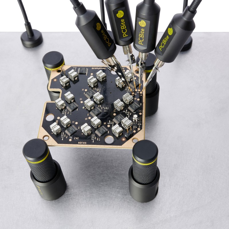 Sensepeek 7028 PCBite kit with 4x SP10 probes and test wires