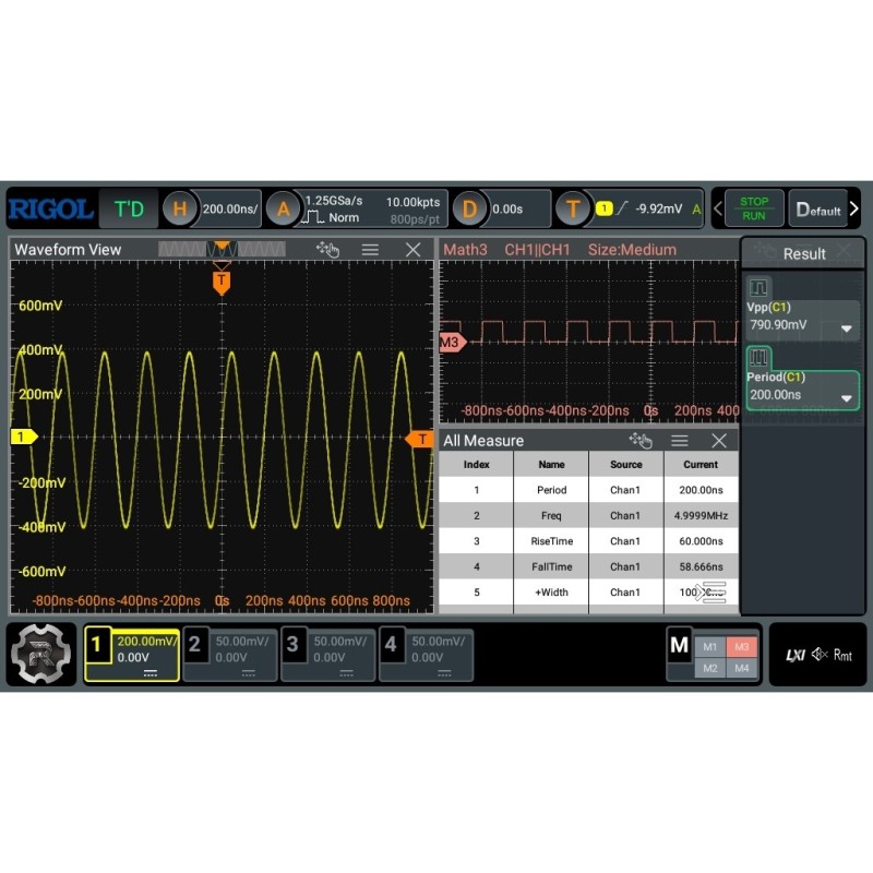 Rigol DHO802 oscilloscope