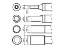 Hakko N4 series hot-air nozzles
