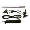 RTL-SDR Blog V4L SDR dongle with dipole antenna kit package contents