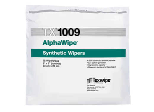 AlphaWipe TX1009 dry cleanroom wipers