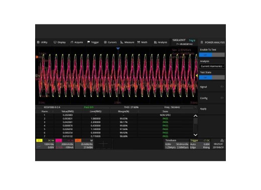 Option du logiciel d'analyse de puissance Siglent SDS6000Pro-PA
