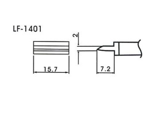 Aoyue actieve soldeerpunt 2 x 15.7mm tunnel