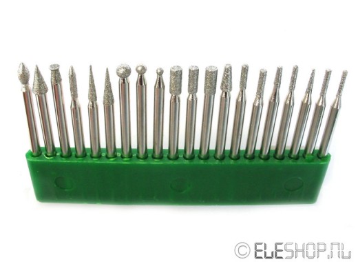 Set van 20 diamantfrezen