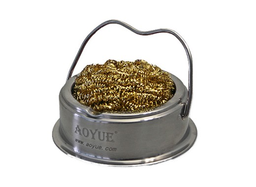 Soldering iron tip cleaner