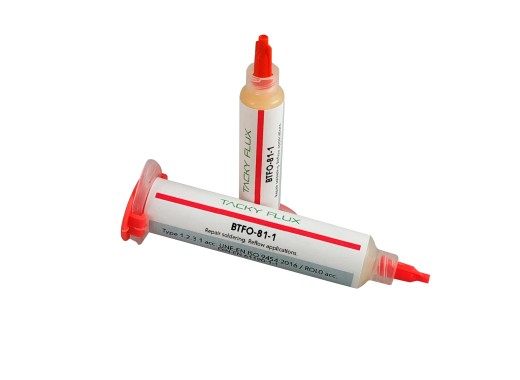Flux collant non nettoyant (ROL0) en seringue de 10 ml