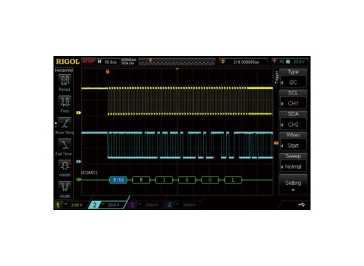 Option de décodage des signaux Rigol MHO5000 I2S