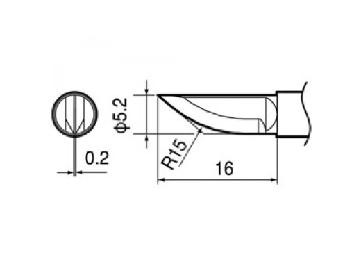 Hakko G3-1601 hot knife blade for FT-8003