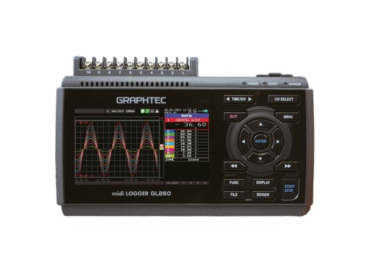 Graphtec GL260 datalogger front view