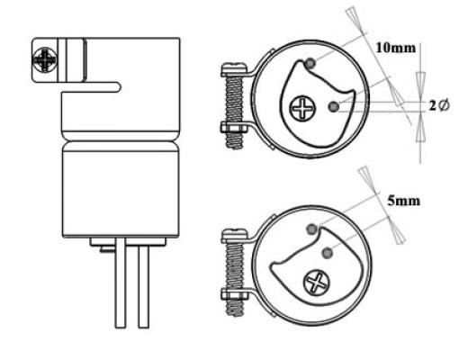 Nozzle round double setting
