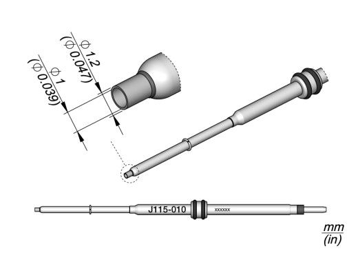 JBC J115-010 1.0mm nozzle