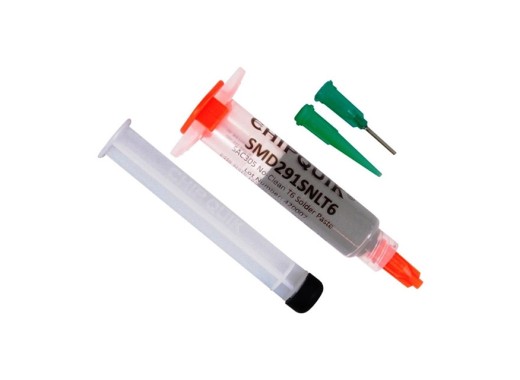 Pâte à souder sans nettoyage, sans plomb Chipquik SMD291SNLT6
